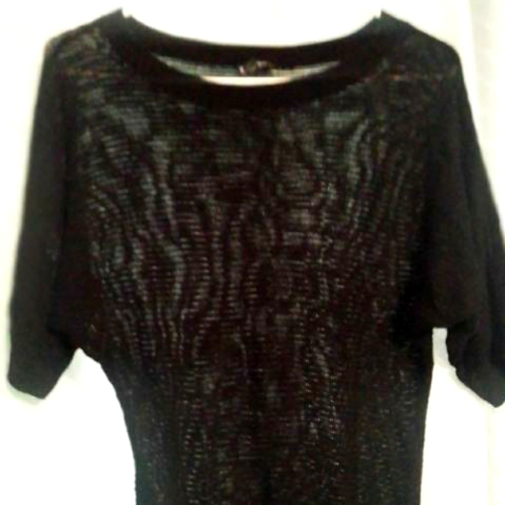 Sweater- black see thru